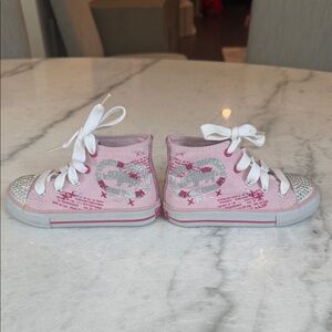 RED by Marc Ecko Stylish Pink Kids High-Top Sneakers